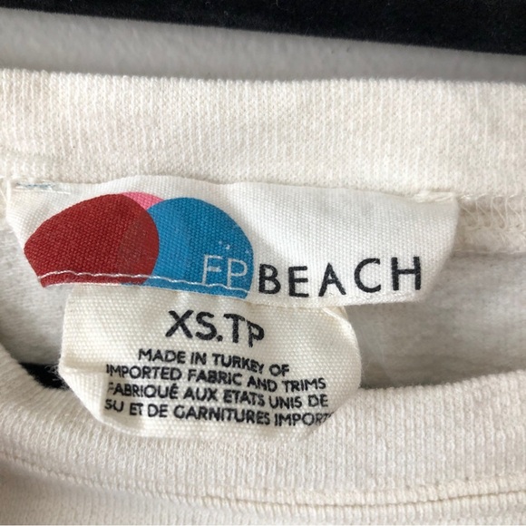 FP Free People Lax tie waist oversize sweatshirt terry - Picture 5 of 9